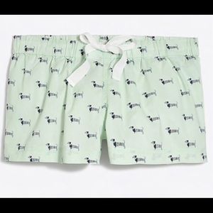 J.Crew Dachshund Cotton PJ Shorts